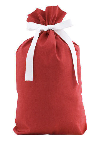 ORGANIC! rich red cloth gift bag