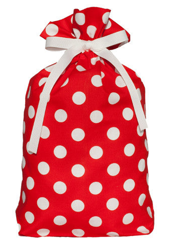 dottie red cloth gift bag