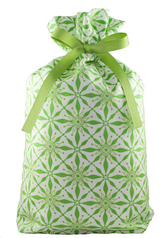radiant in green cloth gift bag