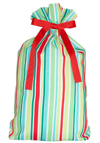 retro stripes cloth gift bag