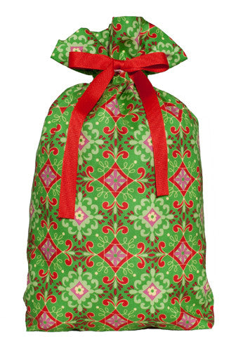splendor green cloth gift bag