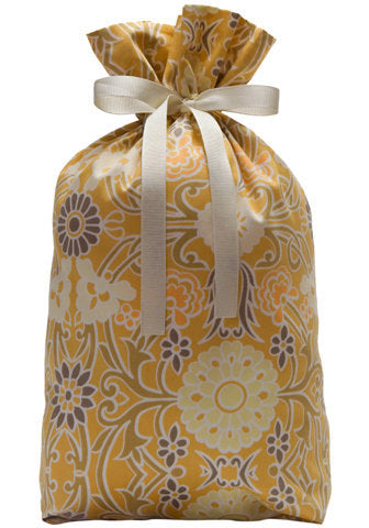 tracery in gold cloth gift bag