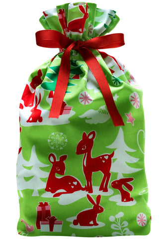winter wonderland cloth gift bag